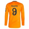 Original Fußballtrikot Real Madrid Mbappé 9 Auswärtstrikot 2024-25 Langarm Für Herren